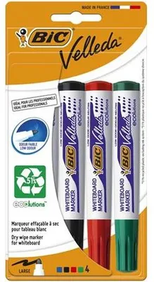 Obrázok produktu pre BIC 3086120027742, Čierna, Modrá, Zelená, Červená, Biela, 1,5 mm, 4 kusov
