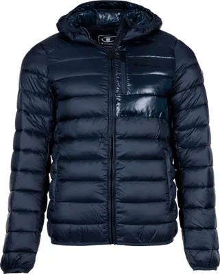 Produktbild von Champion Herren Jacke - Hooded Jacket, Outdoor, Reißverschluss Blau 2XL