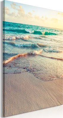 Produktbild von Vliesstoff Leinwandbild - Warm Morning (1 Part) Vertical 80x120 cm Landschaften c-B-0465-b-a