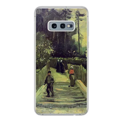 Produktbild von MuchoWow® Handyhülle Schutzhülle Hülle für Samsung Galaxy S10e Schräger Weg in Montmartre - Vincent van Gogh Silikon Softcase Handy Hülle - Handy