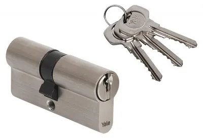 Produktbild von Yale Y500 Zylinder 50/60mm mit 3 Schlüsseln in Nickel-Satin
