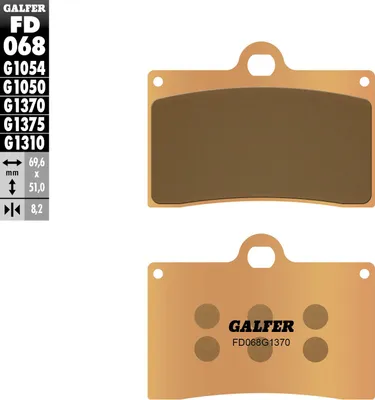Produktbild von Bremsbeläge Kh95 Gesintert Metallic (Gold) Strasse