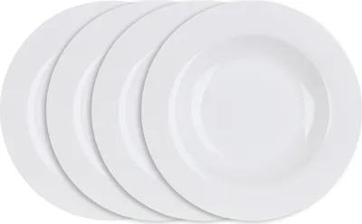 Produktbild von Suppenteller - Weiß - Ø 21,5 cm - Bone China - 4er Set