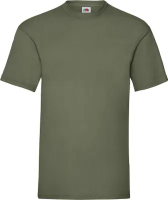Image de Fruit of the Loom - T-shirt « Valueweight » pour homme FK1802 (XL) (vert olive classique)