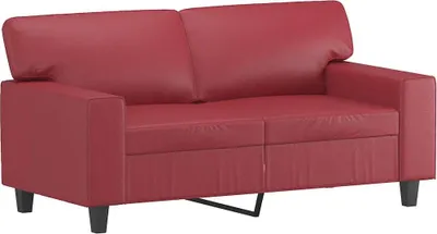 Produktbild von vidaXL 2-Sitzer-Sofa Weinrot 120 cm Kunstleder