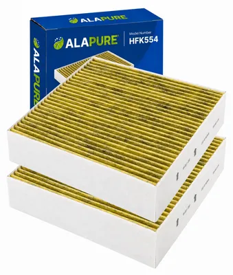 Productafbeelding van Alapure koolstoffilter, geschikt voor Gaggenau 11058753 / 11028106 / AA410110 (2 stuks)