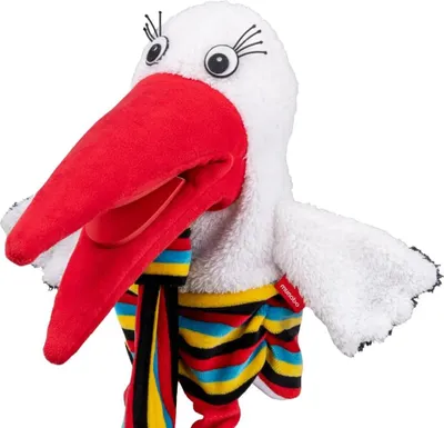 Produktbild von Storch Klapper Handpuppe, Sprachtherapie Hilfsmittel