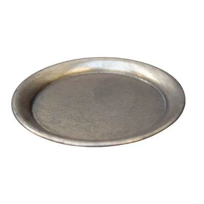 Produktbild von Kerzenteller goldfarben Untersetzer Kerzenhalter Antikstil D12,5cm