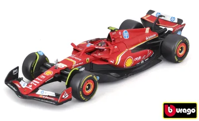 Imagen del producto de Bburago 1:43 Fórmula F1 Ferrari Scuderia Sf-24 (2024) Nr.55 Carlos Sainz - Con Conductor Y Decorati