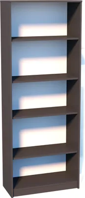 Produktbild von Bücherregal mit 5 Ebenen Regal in matter Ausführung 74 cm breit, Standregal Regal 74 cm breit, Standregal mit 4 Einlegeböden graphit
