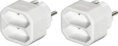Produktbild von Hama 00223211, Drinnen, Gerade, Weiß, 2 AC-Ausgänge, 2 Stück(e), 230 mm