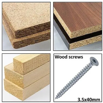 Immagine prodotto di Set di 100 viti da legno con testa incassata Ø 3,5 x 40 mm con testa a croce - in acciaio zincato