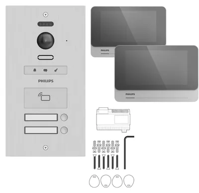 Produktbild von Gruppen-Videotelefon für 2 Wohnungen - Philips WelcomeHive Pro 2
