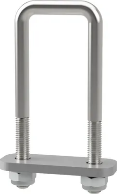 Obrázok produktu pre U-skrutka M10 s upínacou doskou a maticami spustenie pomoci trailer pozinkované SUPROD, M10, LW=41, LH=120 mm