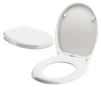 Immagine prodotto di sedile per WC eVendix Duroplast con meccanismo di chiusura morbida e sistema di fissaggio Easy-Fix