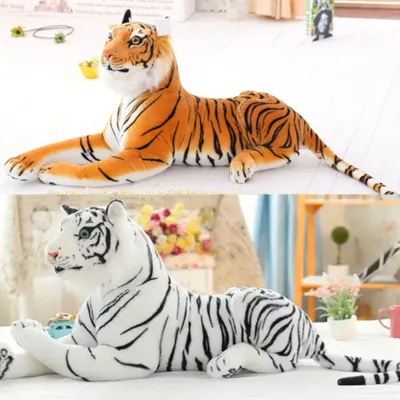 Immagine prodotto di bambola tigre realistica di 30 cm, peluche, morbido cuscino decorativo, regalo di compleanno per bambine