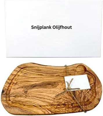 Produktbild von Tapasbrett klein aus tunesischem Olivenholz, schneidebeständig, antibakteriell