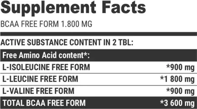 Produktbild von BCAA 1800mg Mega Tabs Aminosäuren, 150 Tabletten
