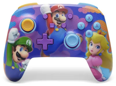 Immagine prodotto di PowerA Controller Senza Fili avanzato per Nintendo Switch - Eroi con spruzzi di colore