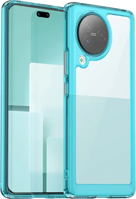 Produktbild von Schutzhülle für Xiaomi Civi 3 Klar Rückseite Stoßfeste TPU Silikon Bumper Hülle Hellblau