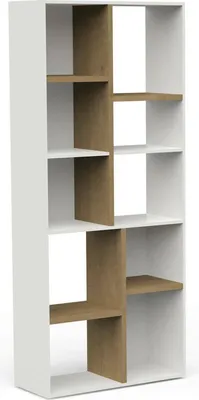Produktbild von Dmora Regal Orne 77,9x36x182,8 cm Braun 6 Böden, Bücherei