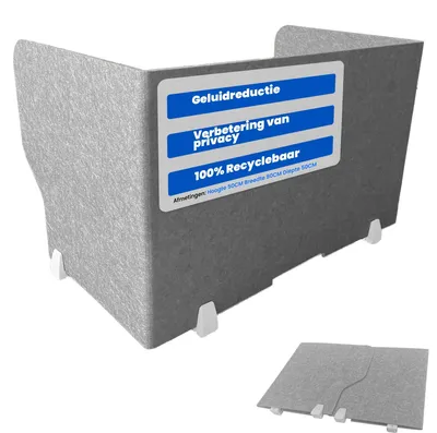 Produktbild von Solidchoice – Faltbarer Schreibtischabtrenner für mehr Privatsphäre