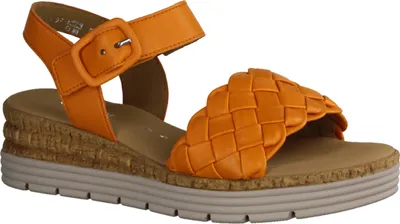 Produktbild von Gabor Comfort 42703-25  Damensandalette, Leder, Carrot (Orange) - Damenschuhe Sandalette / Sling, Rot, leder (nappa nava)