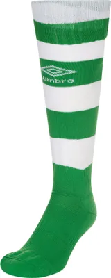Image de Umbro - Chaussettes "Hoop" pour enfants UO182 (31 EU - 34 EU) (Émeraude/Blanc)