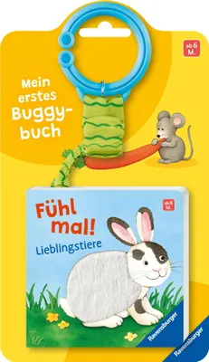 Image de Ravensburger Buch Pappbilderbuch Mitmachen Mein erstes Buggybuch Fühl mal! Lieblingstiere 42169