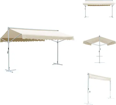 Produktbild von vidaXL Freistehende Markise 500x300 cm Creme -  Sonnenschirme & Sonnenschutze