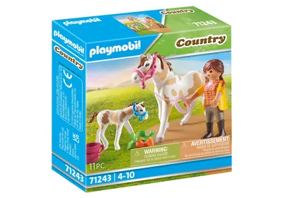 Produktbild von PLAYMOBIL Country Pferd mit Fohlen 71243
