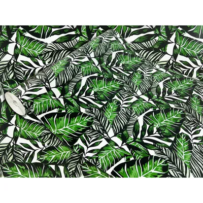 Produktbild von Klebefolie Möbel 67x25 cm - Dekorative Blätter - Selbstklebende Möbelfolie in Deko-Stil - Folie für Möbel ideal zum Renovieren von Schränken, Türen und Arbeitsplatten