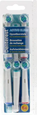Produktbild von Denterest 6x Aufsteckbürsten/ Bürstenköpfe für elektrische Zahnbürsten, Nr.  33.040.000.17