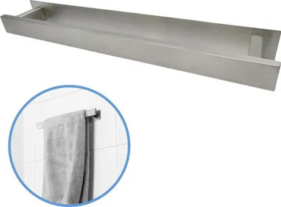 Produktbild von Sanics Handtuchhalter Ohne Bohren Silber 40 CM - Handtuchhalter - Handtuchstange für Badezimmer oder Küche - Selbstklebender Handtuchhalter