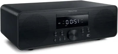 Productafbeelding van Bluetooth Micro Systeem - Stereo Installatie CD - Muziek Luisteren Thuis - Hoge Kwaliteit Houtdesign - 80W - Houtkleur