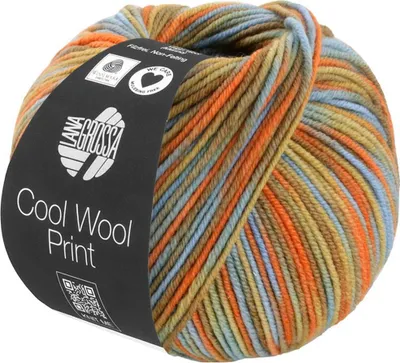 A ball of yarn with a label wrapped around it.