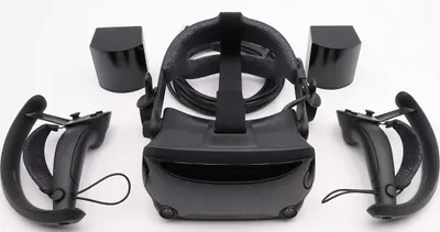 Produktbild von Valve Index VR-Kit (Komplettpaket inkl. VR-Headset, Kopfhörer, Kopfbügel, 2x Controller (Links & Rechts), 2x Steam VR Basisstation inkl. 2x Ständer)