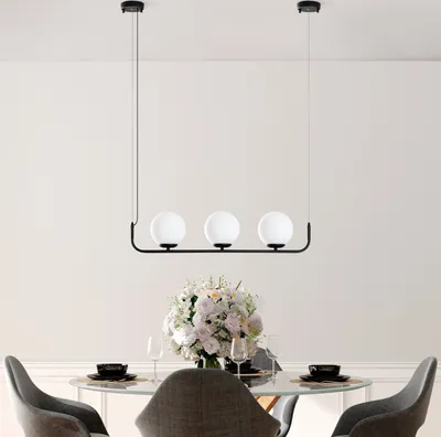 Produktbild von Opviq, Faruk - 13715,Leuchter, Schwarz, METALLKÖRPER, 76 x 15 x 20 - 110 cm