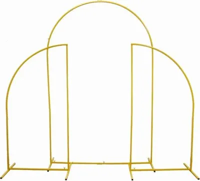 Produktbild von Famanu Ballonbogen-Frameset mit Basis - Verstellbare Ballonstandards - Gold