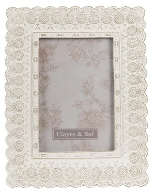 Immagine prodotto di Cornice per quadri Clayre & Eef 10x15 cm in poliresina bianca