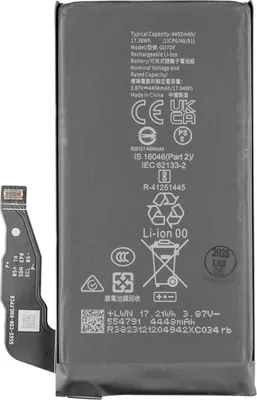 Produktbild von Original Google Akku Ersatzteil für Pixel 8a Smartphone mit 4404 mAh Kapazität