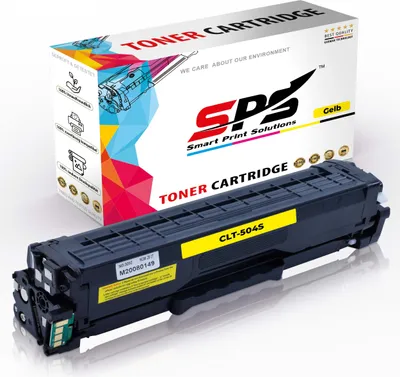 A toner cartridge and its packaging are displayed against a white background.