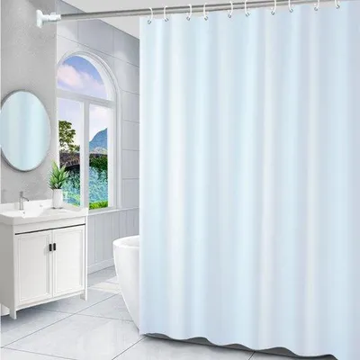 Obrázok produktu pre Vodovzdorná sprchová záves 180 x 200 cm s háčikom a 12 krúžkami