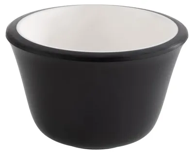 Dipschälchen 6er-Set Melamin Ø 6 cm schwarz spülmaschinenfest