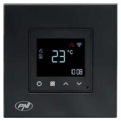 Productafbeelding van Slimme thermostaat PNI CT25B WiFi voor gasgestookte verwarmingsinstallaties, inbouwmontage, 16A, bediening via de Tuya Smart-app