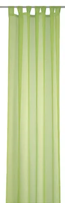Lusgordijn mit 7 Lussen, Grün, 245 x 142 cm, Polyester