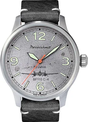 Messerschmitt BF110-ALU-L Herrenuhr 80 Jahre BF110 C-4 Limited Edition 1