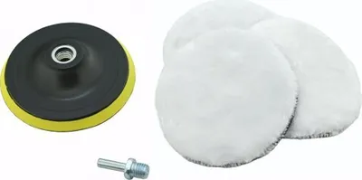 Obrázok produktu pre Sada 3 leštiacich kotúčov s leštiacim kotúčom 12 cm