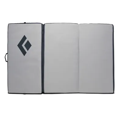 Grauer Crash Pad "Circuit Z Crash Pad" von Black Diamond; gefaltet; mit schwarzem Logo.