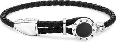 Obrázok produktu pre Thomas Sabo - A1864-982-11-L25v - Uni náramok - Strieborná koža - REBEL AT HEART